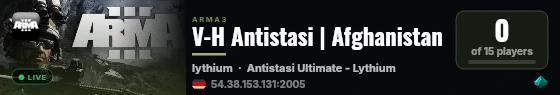 V-H Antistasi | Afghanistan live status badge