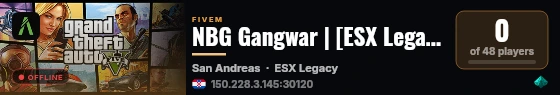 NBG Gangwar | [ESX Legacy] live status badge