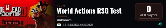 World Actions RSG Test live status badge