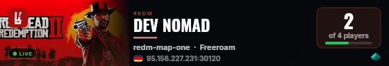 DEV NOMAD live status badge