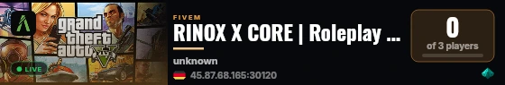 RINOX X CORE | Dein Charakter. Deine Entscheidungen. Deine Geschichte. live status badge