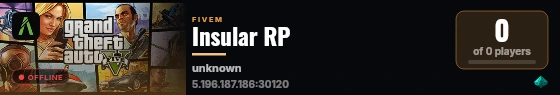 Insular RP live status badge