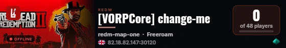 [VORPCore] change-me live status badge
