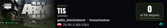 TIS live status badge