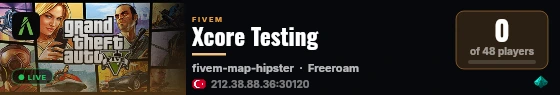 [QBCore Framework] Xcore live status badge