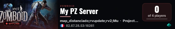 My PZ Server live status badge