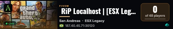  RiP Localhost | [ESX Legacy] live status badge