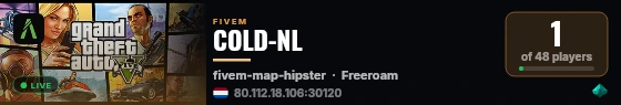COLD-NL live status badge