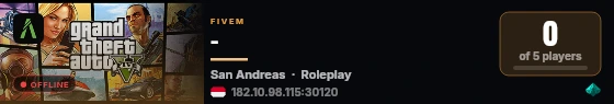 - live status badge