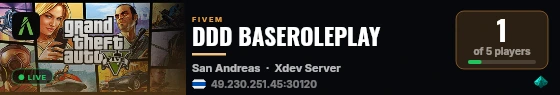 DDD BASEROLEPLAY live status badge