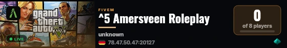 ^5 Amersveen Roleplay live status badge
