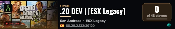 .20 DEV | [ESX Legacy] live status badge