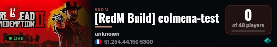 [RedM Build] colmena-test live status badge