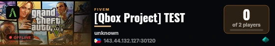 [Qbox Project] TEST live status badge
