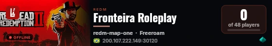 Fronteira Roleplay live status badge