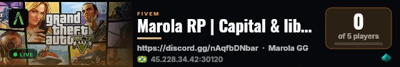 Marola RP | Capital & liberty live status badge