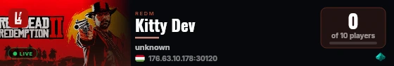 Kitty Dev live status badge