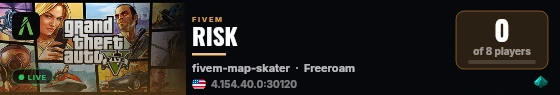 RISK live status badge