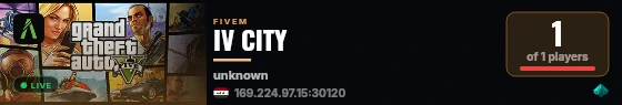 IV CITY live status badge