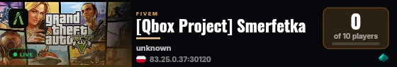 [Qbox Project] Smerfetka live status badge