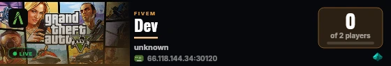 Dev live status badge
