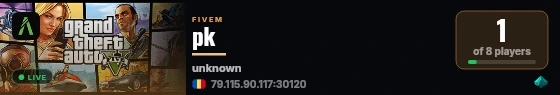 pk live status badge