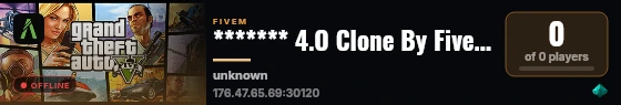******* 4.O Clone By FiveM ******* Store live status badge