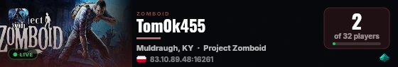 Tom0k455 live status badge