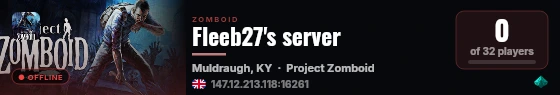 Fleeb27's server live status badge