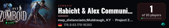 Habicht & Alex Community Server live status badge