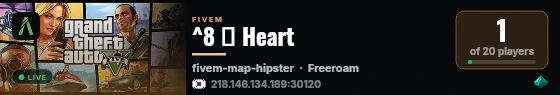 ^8 💕 Heart live status badge