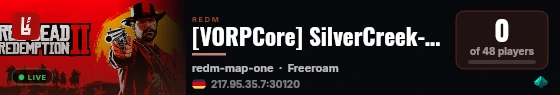 [VORPCore] SilverCreek-RP live status badge