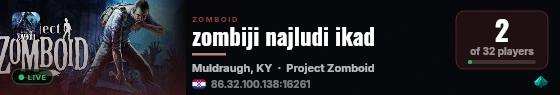 zombiji najludi ikad live status badge