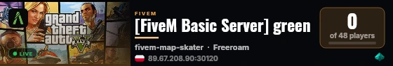 [FiveM Basic Server] green live status badge