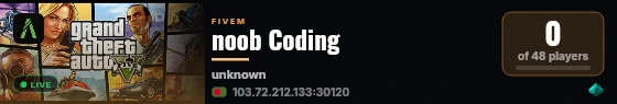 Noob Coding live status badge