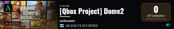 [Qbox Project] Dome2 live status badge
