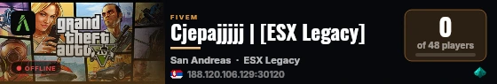 Cjepajjjjj | [ESX Legacy] live status badge