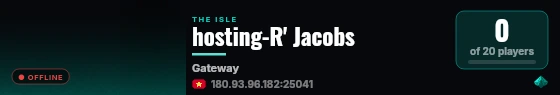 hosting-R' Jacobs live status badge