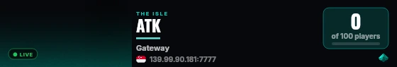 ATK live status badge