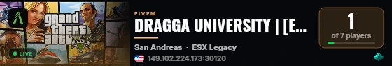 DRAGGA UNIVERSITY | [ESX Legacy] live status badge
