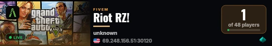 Riot RZ! live status badge
