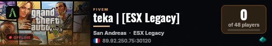 teka | [ESX Legacy] live status badge