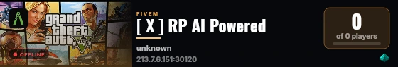 [ X ] RP AI Powered live status badge
