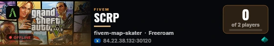 SCRP live status badge