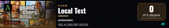 Local Test live status badge