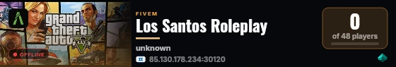 Los Santos Roleplay live status badge