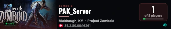 PAK_Server live status badge