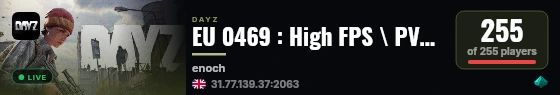 EU 0469 : High FPS \ PVP : Vanilla+ live status badge
