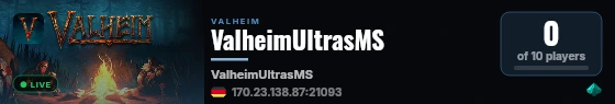 ValheimUltrasMS live status badge