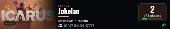 Jokelan live status badge